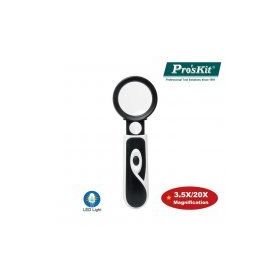 Proskit MA 023 3.5x 20x Led Lambalı Büyüteç