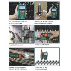 Proskit MT-7071 Kablo Mesafe Toner ve Prob Kit
