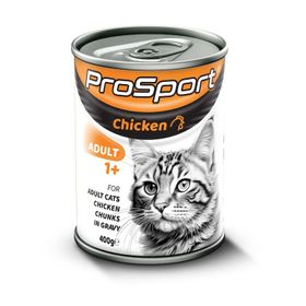 Prosport 12x400 gr Tavuklu Yetiskin Kedi Konservesi