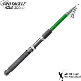 Protackle Azur 300 cm 40/80 gr Yeşil Teleskopik Olta Kamışı