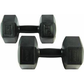 Protech AGRDMBPRT005 Siyah 5 Kg Çiftli Vinyl Dambıl