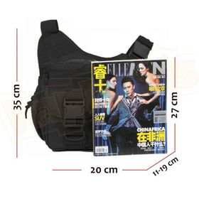 Protector Plus Siyah Tek Omuz Unisex Bel Çantası