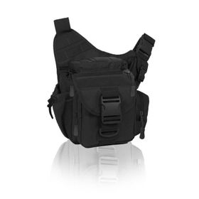 Protector Plus Siyah Tek Omuz Unisex Bel Çantası