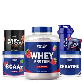 Proteinocean Çilek Ahududu Mega Fitness Paketi