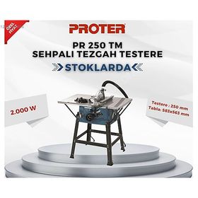 Proter 2000 W PR 250 TM Sehpalı Tezgah Testere