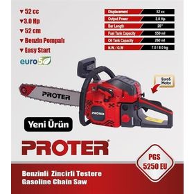 Proter PGS 4250 EU Benzinli Ağaç Kesim Motoru