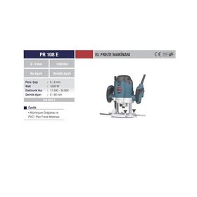 Proter PR 108E El Freze Makinası