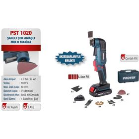 Proter PST-1020 Zımparalama Makinesi