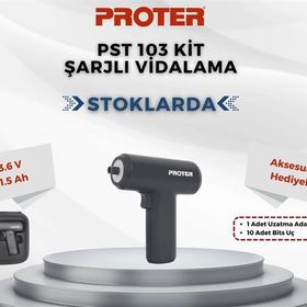 Proter PST 103 Kit Akülü Şarjlı Tornavida Makinesi