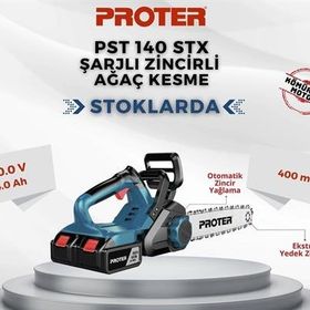 Proter PST 140 STX 20V 4.0Ah Şarjlı Zincirli Ağaç Kesme Makinesi