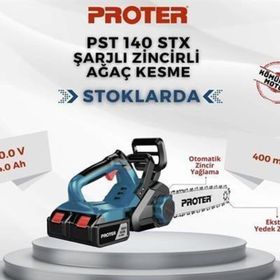 Proter PST 140 STX 20V 4.0Ah Şarjlı Zincirli Ağaç Kesme Makinesi