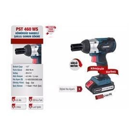 Proter PST 460 WS 1/2 Kömürsüz Darbeli Şarjlı Somun Sökme