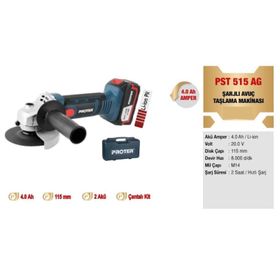 Proter Pst 515 Ag Şarjlı Avuç Taşlama Makinası