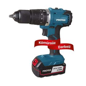 Proter PST 550 BL Çift Akülü Darbeli Matkap