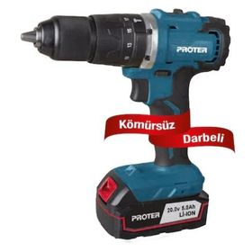 Proter Pst 550 Bl Kömürsüz Darbeli 13mm 20v Şarjlı Matkap