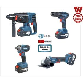 Proter PST 914 Quatro Akülü 4'lü Set