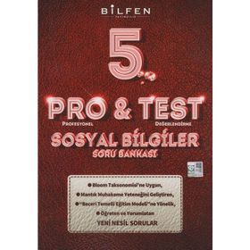 Pro&Test 5. Sınıf Sosyal Bilgiler Yeni Nesil Soru Bankası-Bilfen Yayınları