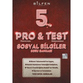 Pro&Test 5. Sınıf Sosyal Bilgiler Yeni Nesil Soru Bankası-Bilfen Yayınları
