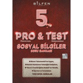 Pro&Test 5. Sınıf Sosyal Bilgiler Yeni Nesil Soru Bankası-Bilfen Yayınları