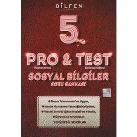 Pro&Test 5. Sınıf Sosyal Bilgiler Yeni Nesil Soru Bankası-Bilfen Yayınları