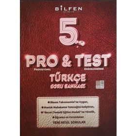 Pro&Test 5. Sınıf Türkçe Yeni Nesil Soru Bankası-Bilfen Yayınları