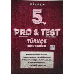 Pro&Test 5. Sınıf Türkçe Yeni Nesil Soru Bankası-Bilfen Yayınları