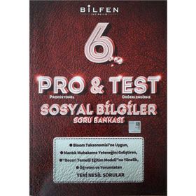 Pro&Test 6. Sınıf Sosyal Bilgiler Yeni Nesil Soru Bankası-Bilfen Yayınları