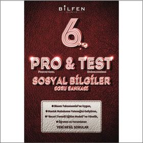 Pro&Test 6. Sınıf Sosyal Bilgiler Yeni Nesil Soru Bankası-Bilfen Yayınları