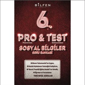 Pro&Test 6. Sınıf Sosyal Bilgiler Yeni Nesil Soru Bankası-Bilfen Yayınları