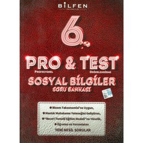Pro&Test 6. Sınıf Sosyal Bilgiler Yeni Nesil Soru Bankası-Bilfen Yayınları