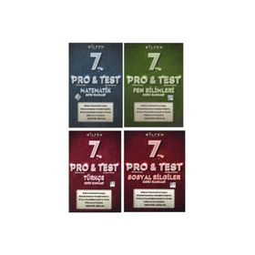 Pro&Test 7. Sınıf 4'lü Yeni Nesil Soru Bankası Seti-Bilfen Yayınları