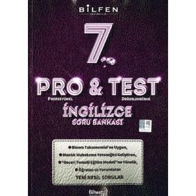 Pro&Test 7. Sınıf İngilizce Yeni Nesil Soru Bankası-Bilfen Yayınları