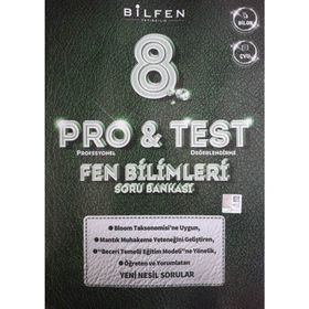 Pro&Test 8. Sınıf Lgs Fen Bilimleri Yeni Nesil Soru Bankası-Bilfen Yayınları