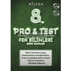 Pro&Test 8. Sınıf Lgs Fen Bilimleri Yeni Nesil Soru Bankası-Bilfen Yayınları