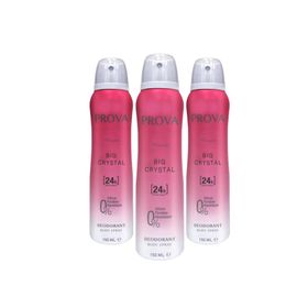 Prova Big Crystal 3x150 ml Kadın Sprey Deodorant