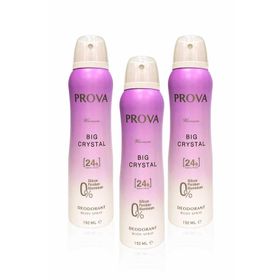 Prova Big Crystal 3x150 ml Kadın Sprey Deodorant