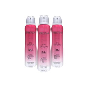 Prova Big Crystal 3x150 ml Kadın Sprey Deodorant