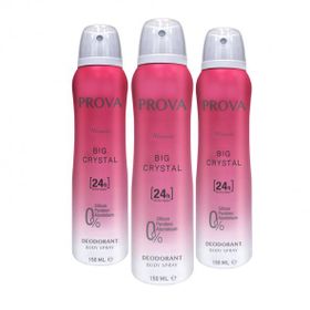 Prova Big Crystal 3x150 ml Kadın Sprey Deodorant