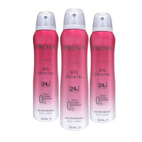 Prova Big Crystal 3x150 ml Kadın Sprey Deodorant