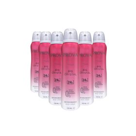 Prova Big Crystal 6x150 ml Kadın Sprey Deodorant