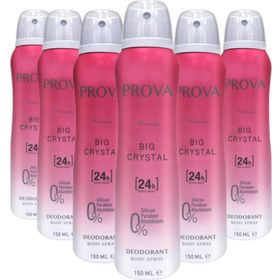 Prova Big Crystal 6x150 ml Kadın Sprey Deodorant