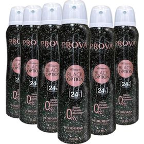 Prova Black Option 6x150 ml Kadın Sprey Deodorant