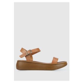 Provoq 4345823516030 Taba Kadın Düz Sandalet