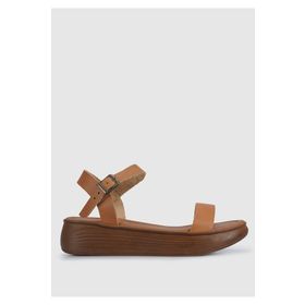 Provoq 4345823516030 Taba Kadın Düz Sandalet