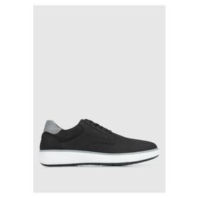 Provoq Siyah Deri Nubuk Erkek Sneaker