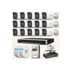 Provzen Hikvision 15 IP Kameralı Colorvu Hibrit Güvenlik Kamerası