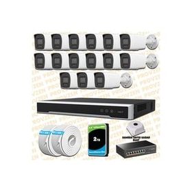 Provzen Hikvision 15 IP Kameralı Colorvu Hibrit Güvenlik Kamerası