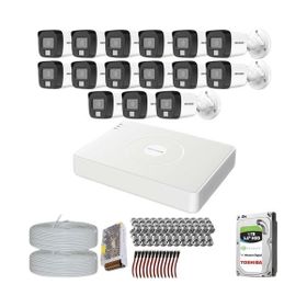 Provzen Hikvision 15 Kameralı Colorvu Hibrit Güvenlik Kamerası