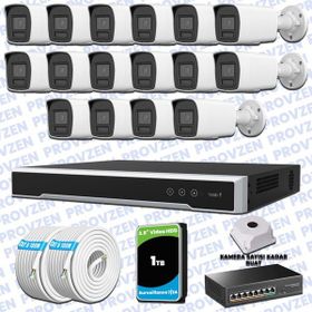 Provzen Hikvision 16 IP Kameralı Colorvu Hibrit Güvenlik Kamerası