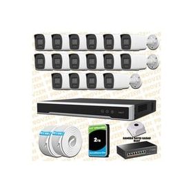 Provzen Hikvision 16 IP Kameralı Colorvu Hibrit Güvenlik Kamerası